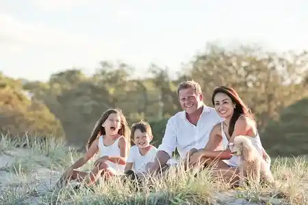 family spending quality time at outdoor in park